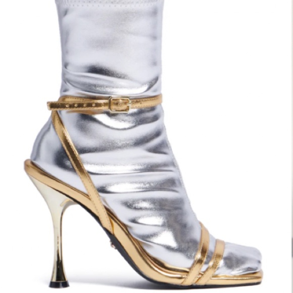 AZALEA WANG ODETA GOLD SANDAL - 9